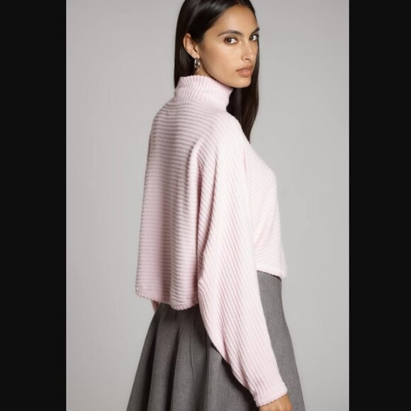 Anthropologie Pilcro Cozy Ribbed Turtleneck Batwing Pullover - Picture 3 of 7